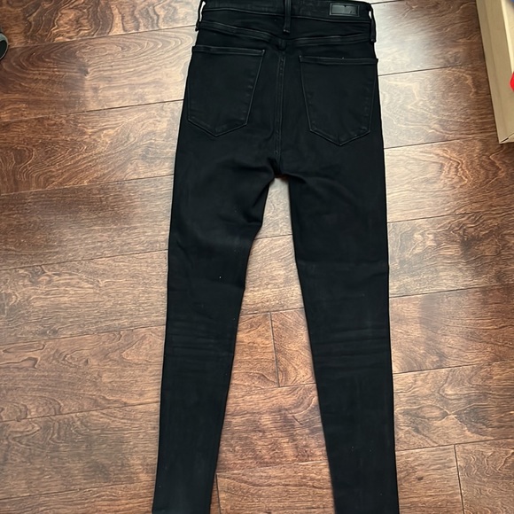 Abercrombie & Fitch black high rise super skinny jeans. Size 24/00 short. - Picture 2 of 4